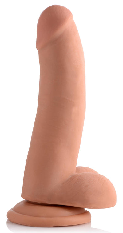 8 Inch Ultra Real Dual Layer Suction Cup Dildo- Medium Skin Tone realistic-dildos from USA Cocks