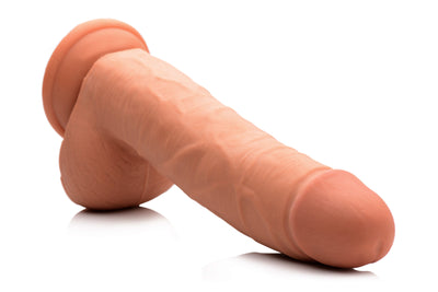 9 Inch Ultra Real Dual Layer Suction Cup Dildo- Medium Skin Tone realistic-dildos from USA Cocks
