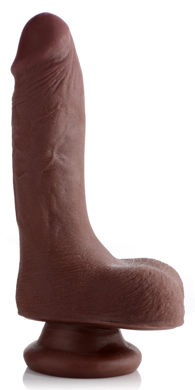 7 Inch Ultra Real Dual Layer Suction Cup Dildo- Dark Skin Tone realistic-dildos from USA Cocks