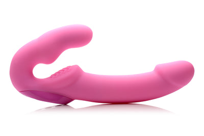Urge Silicone Strapless Strap On With Remote- Pink strapless-strapon from Strap U
