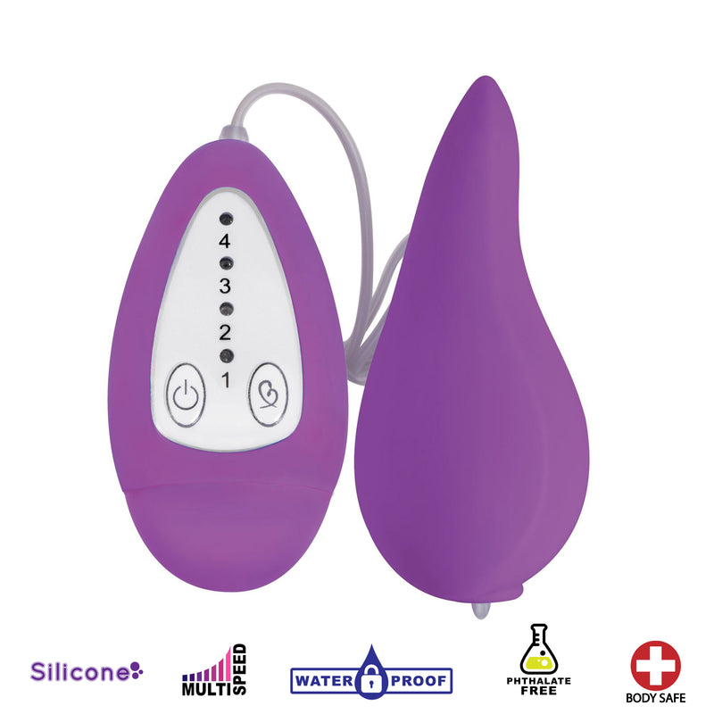 Groove Smooth Silicone Remote Vibe- Purple vibesextoys from Gossip