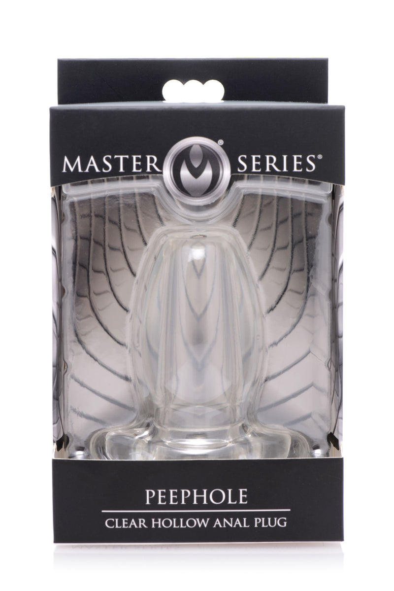 PeepHole Clear Hollow Anal Plug MasterSeries from Master Series