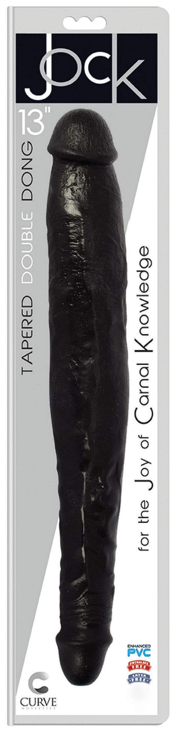 13 Inch Tapered Jock Large Realistic Dildo - Huge Realistic Dildo - Big Black Dildos