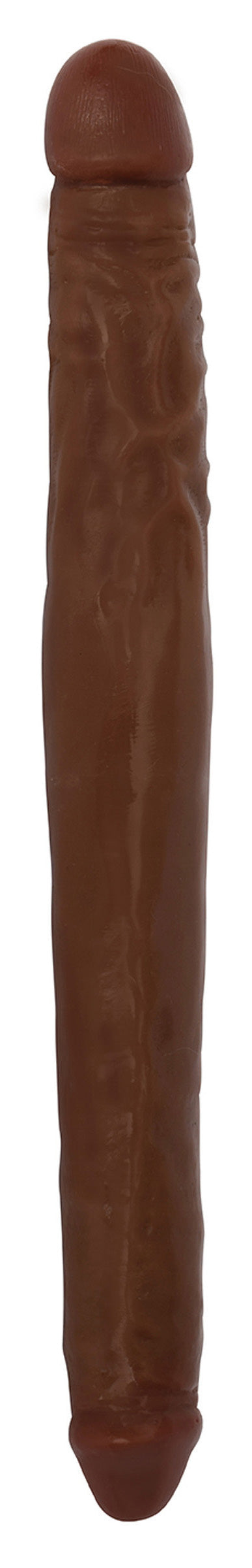 JOCK 16 Inch Tapered Double Dong Brown Dildos from Jock