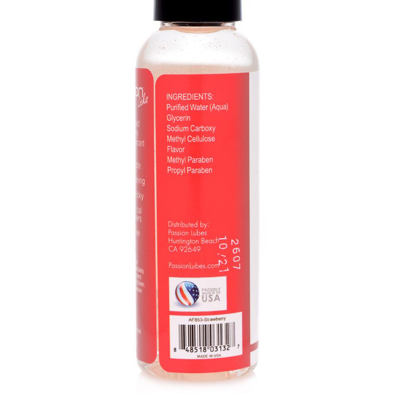 Strawberry Flavored Lubricant 2oz passion-lubes from Passion Lubricants