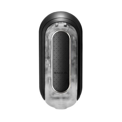 Flip 0-Zero Electronic Vibration Stroker- Black vibrating-masturbators from FLIP Series
