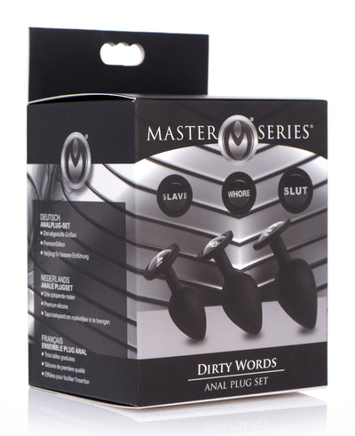 Dirty Words Anal Plug Set butt-plugs from Master Series