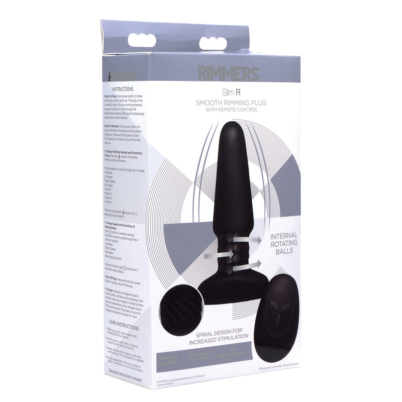 Slim R Smooth Rimming Plug With Remote Control butt-plugs from Rimmers