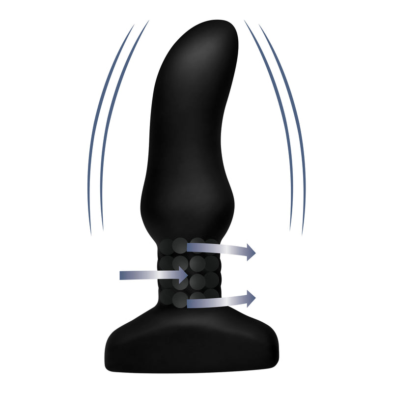 Slim M Curved Rimming Plug With Remote Control butt-plugs from Rimmers