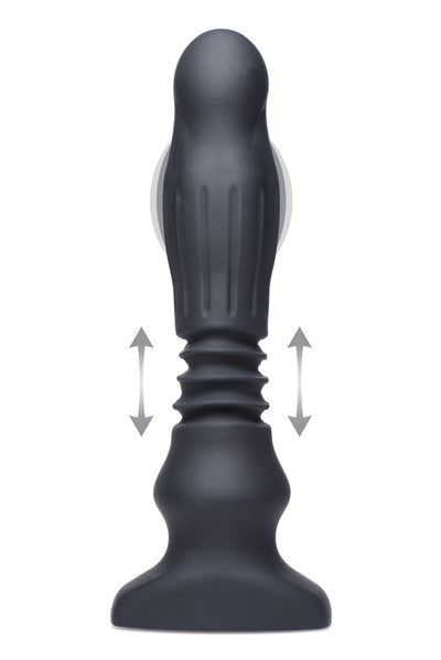 Silicone Swelling and Thrusting Plug with Remote Control vibrating-anal from Thunderplugs