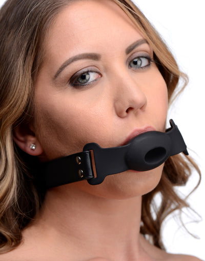 Hollow Silicone Gag GAGS from STRICT