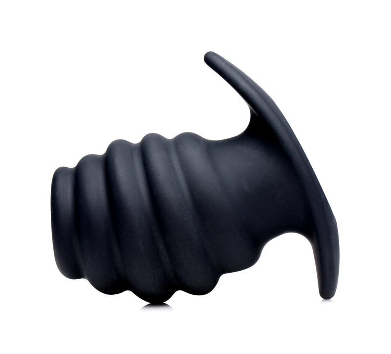 Hive Ass Tunnel Silicone Ribbed Hollow Anal Plug - Medium butt-plugs from Master Series