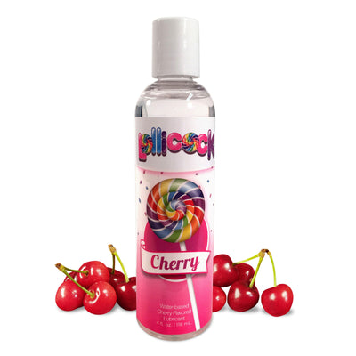 Lollicock 4 oz. Water-based Flavored Lubricant - Cherry lubes from Lollicock
