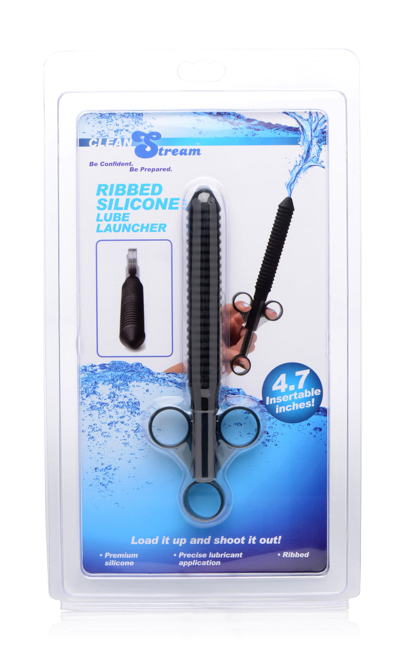 Ribbed Silicone Lubricant Launcher lube-applicator from CleanStream