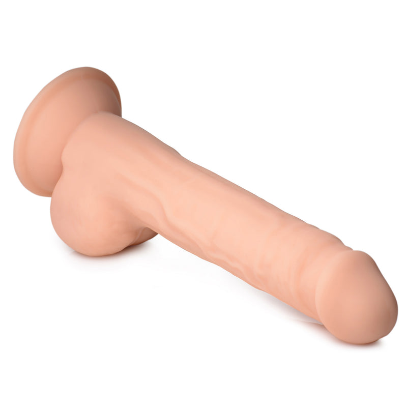 Silexpan Light Hypoallergenic Silicone Dildo with Balls - 9 Inch suction-cup-dildos from Fleshstixxx