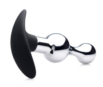 Dark Drop Metal and Silicone Beaded Anal Plug butt-plugs from Master Series
