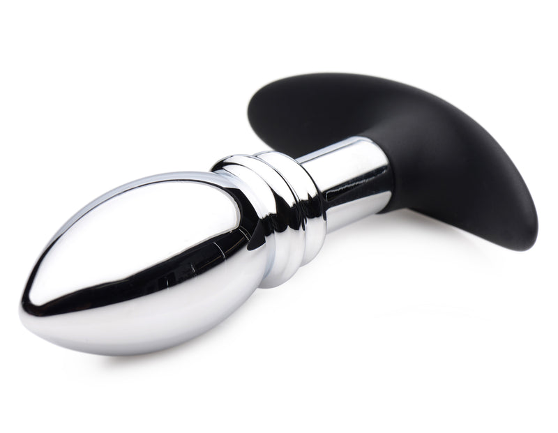 Dark Stopper Metal and Silicone Anal Plug butt-plugs from Master Series