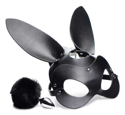 Bunny Tail Anal Plug and Mask Set face-mask from Tailz