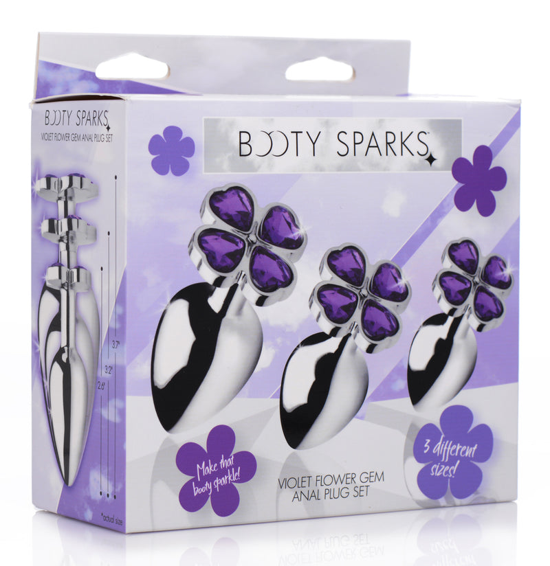 Flower Hearts Anal Plug Set butt-plugs from Booty Sparks