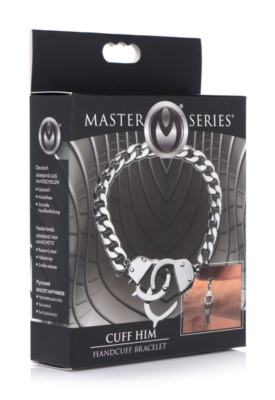Cuff Him Handcuff Bracelet LeatherR from Master Series