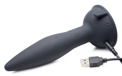 Turbo Ass-Spinner Silicone Anal Plug with Remote Control butt-plugs from Master Series