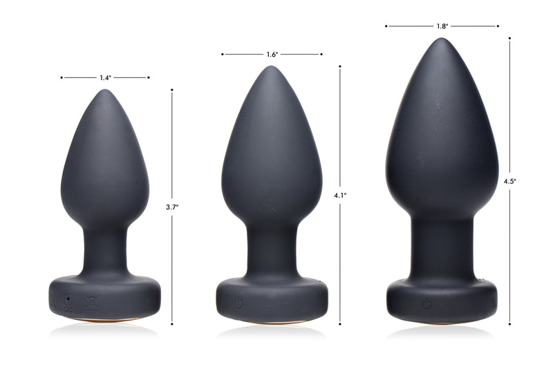 7X Light Up Rechargeable Anal Plug - Large butt-plugs from Booty Sparks