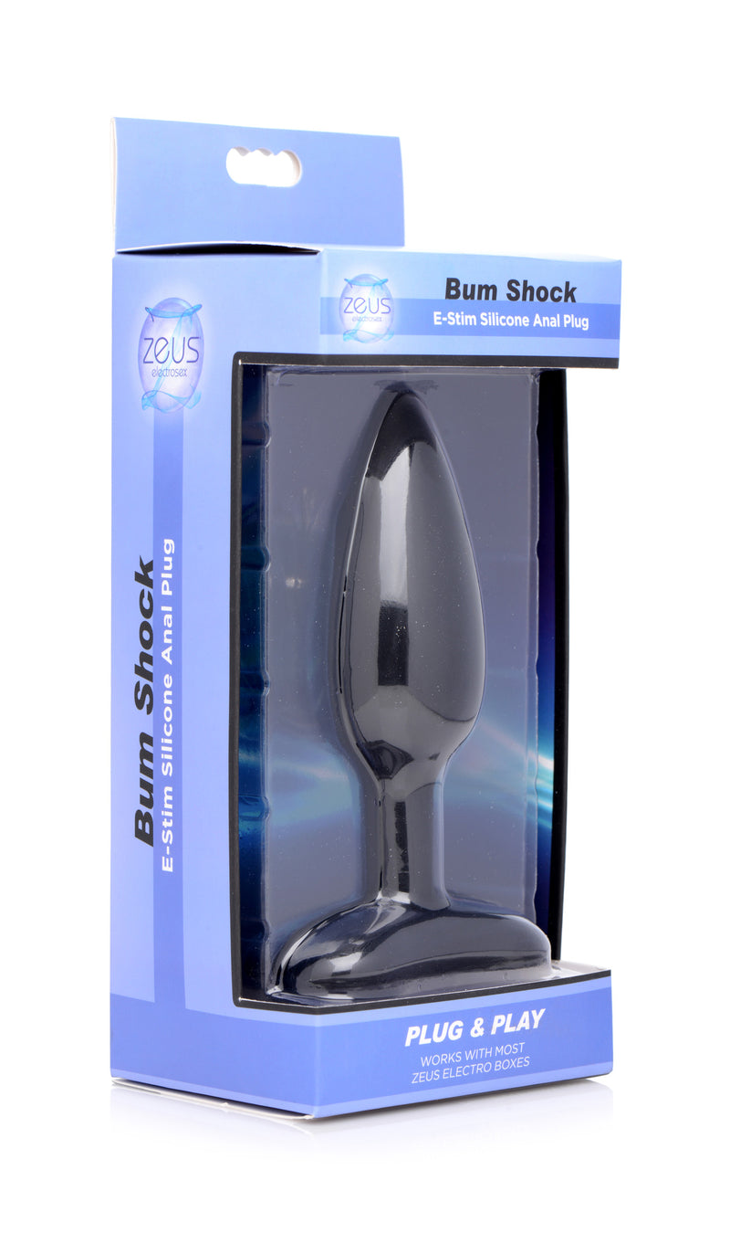 Bum Shock E-Stim Silicone Anal Plug Electro from Zeus Electrosex