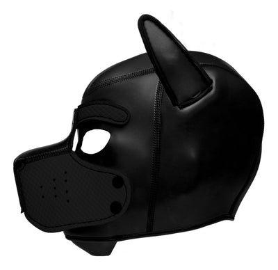 Spike Neoprene Puppy Hood - Black hoods-muzzles from Master Series
