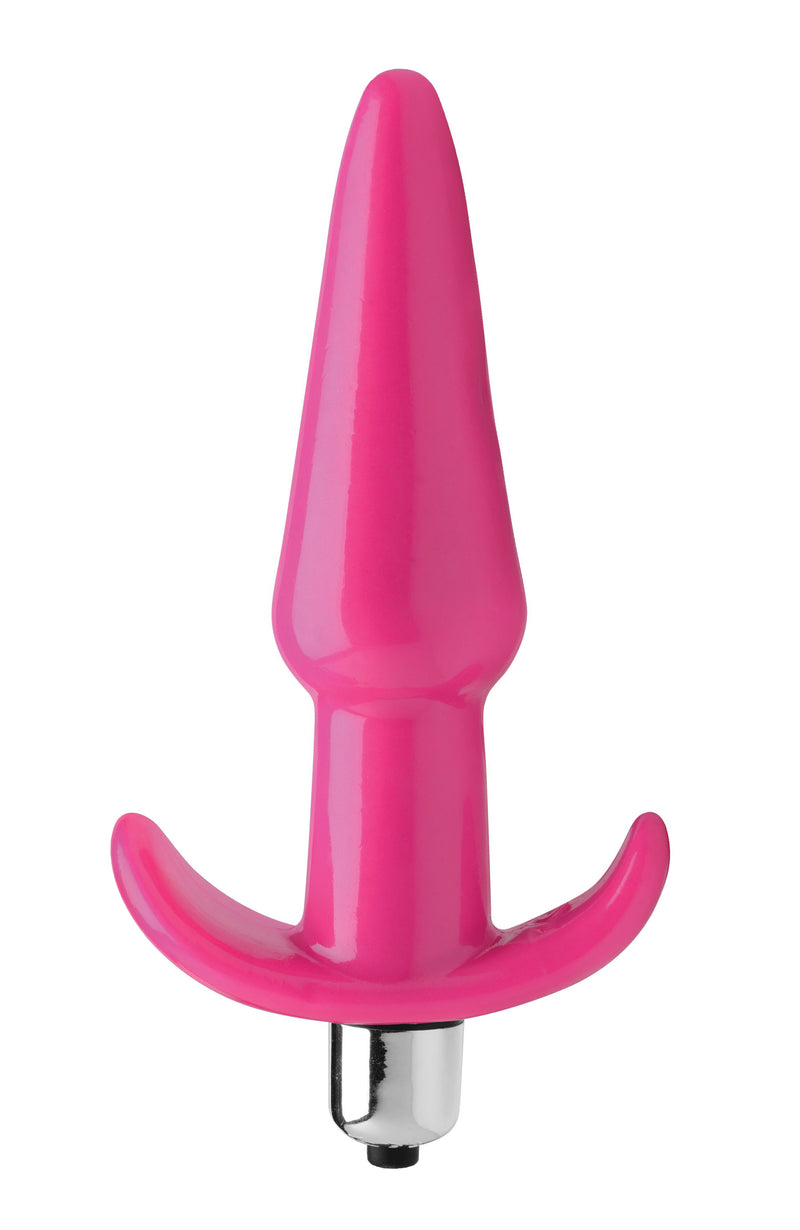Smooth Vibrating Anal Plug - Pink vibesextoys from Frisky