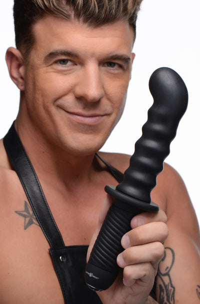 The Skew 10X Silicone Vibrator with Handle vibesextoys from Ass Thumpers
