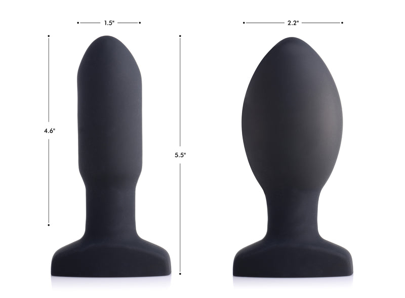 Worlds First Remote Control Inflatable 10X Vibrating Missile Silicone Anal Plug butt-plugs from Swell