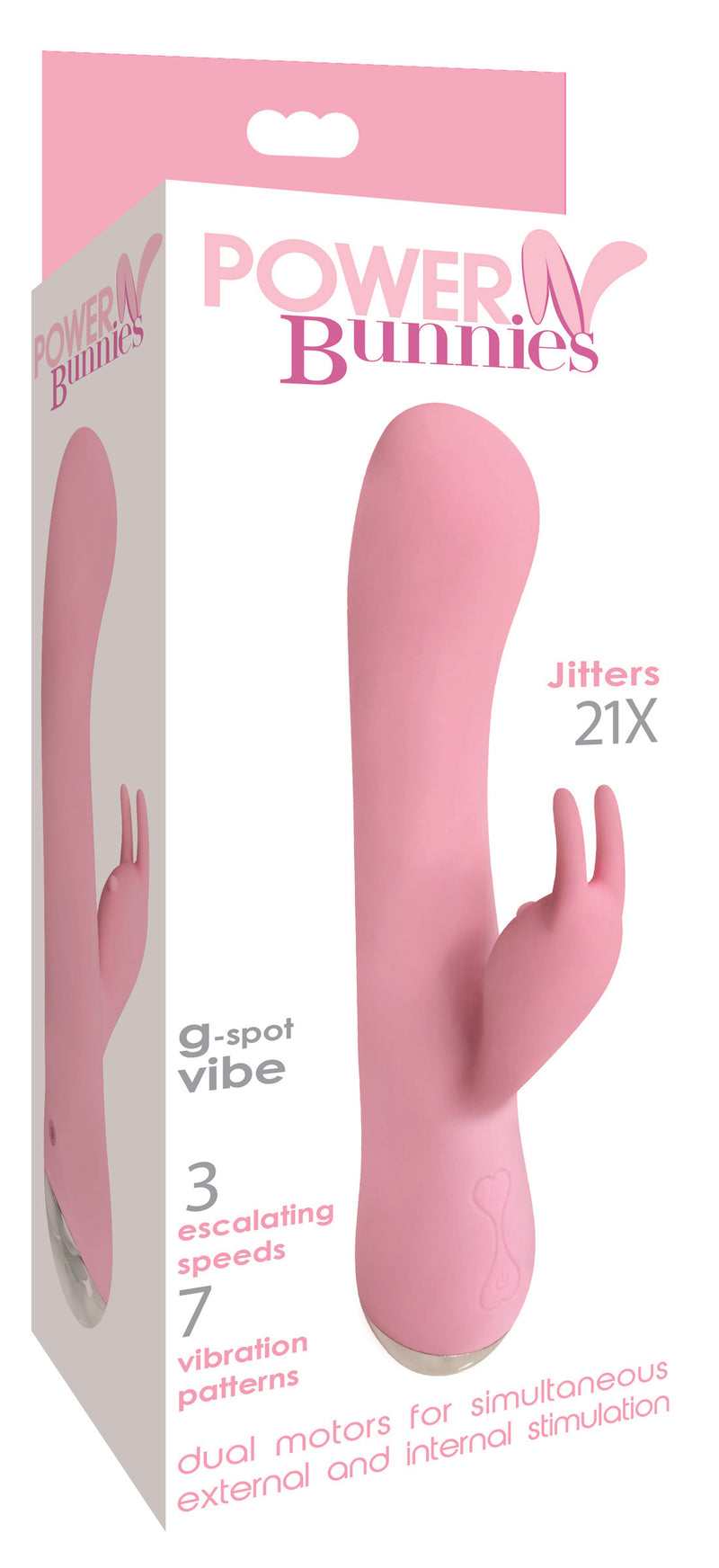 Jitters 21X Silicone Rabbit Vibrator Rabbits from Power Bunnies