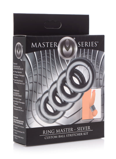 Ring Master Custom Ball Stretcher Kit - Silver ball-stretchers from Master Series