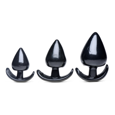 Triple Spades 3 Piece Anal Plug Set butt-plugs from Master Series