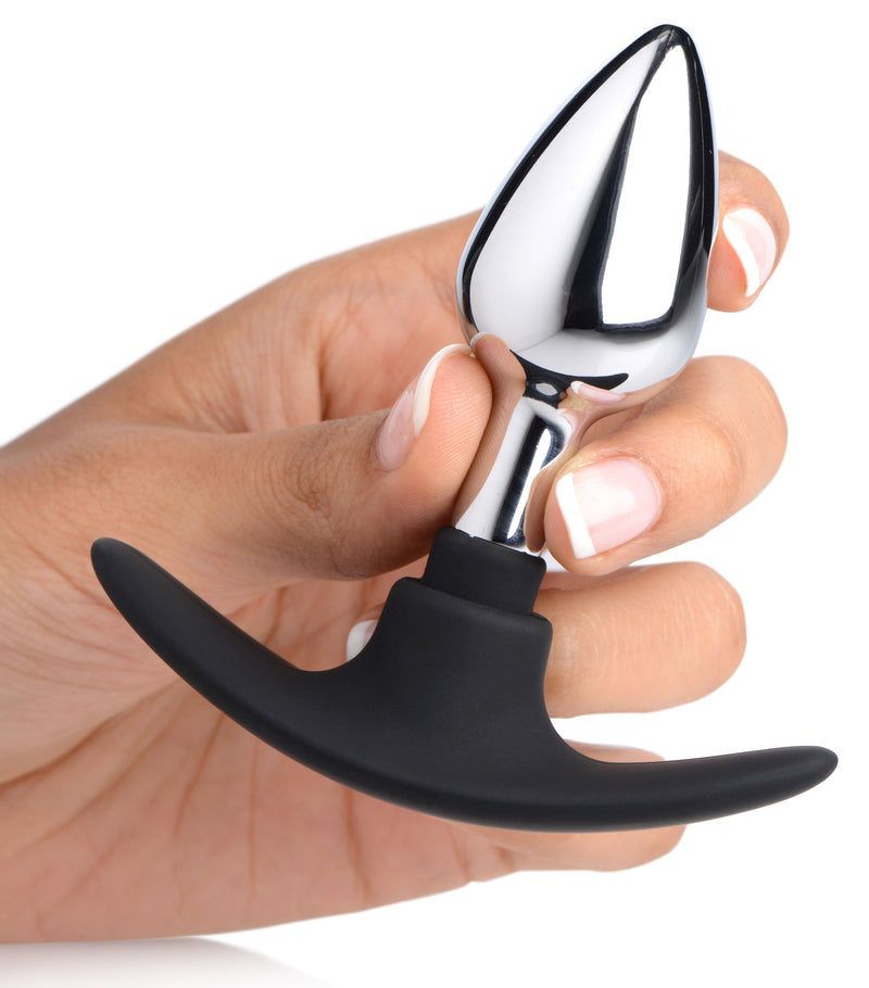 Dark Invader Metal and Silicone Anal Plug - Small Butt from Master Series
