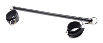 Leather Wrapped Spreader Bar with Cuffs LeatherR from Strict Leather