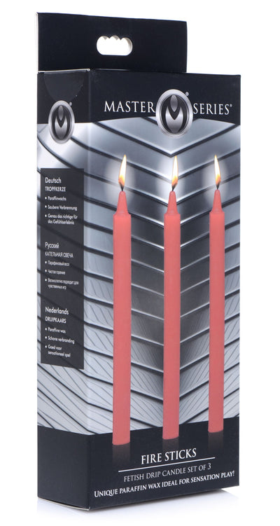 Fetish Drip Candles 3 Pack - Red massage from Master Series