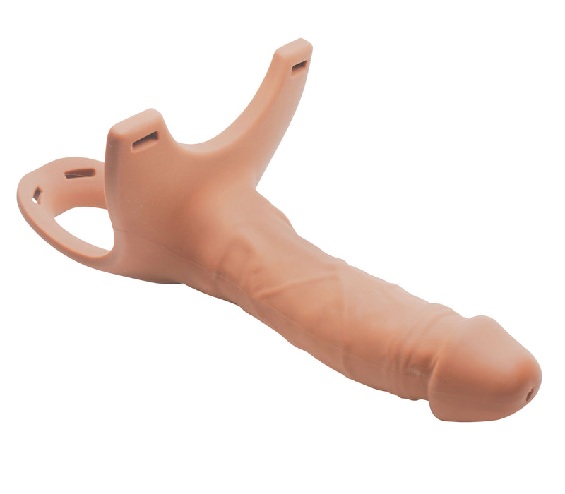 Hollow Silicone Dildo Strap-on - Flesh hollow-strapon from Size Matters