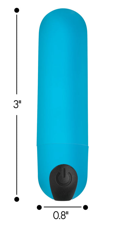 Vibrating Bullet with Remote Control - Blue bullet-vibrators from Bang