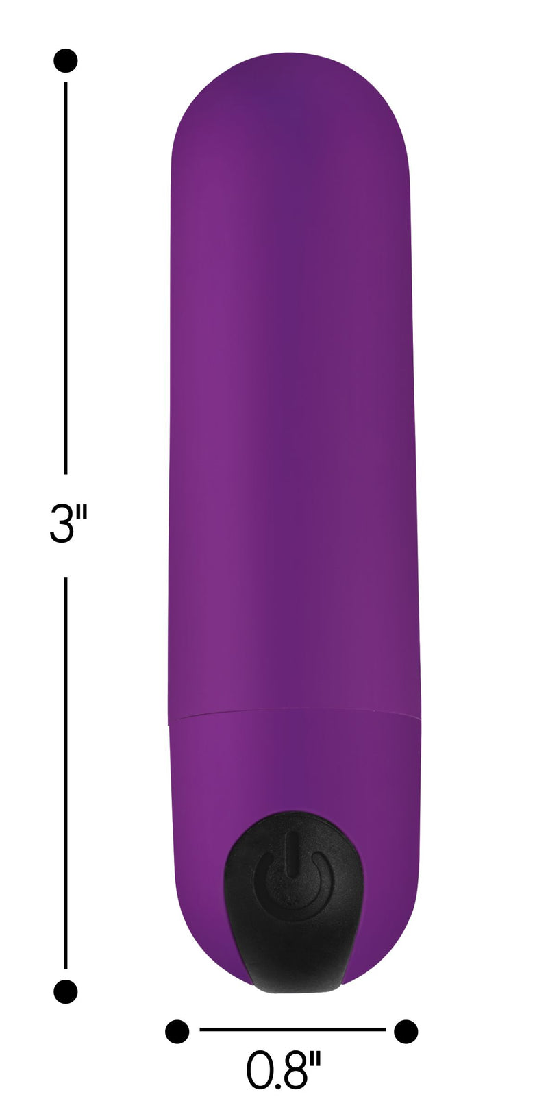 Vibrating Bullet with Remote Control - Purple bullet-vibrators from Bang