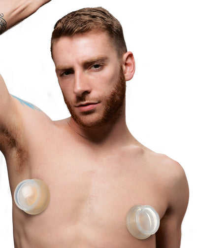 Clear Plungers Silicone Nipple Suckers - Large nipple-suckers from Master Series