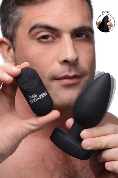The Taper 10X Smooth Silicone Remote Control Vibrating Butt Plug butt-plugs from Ass Thumpers