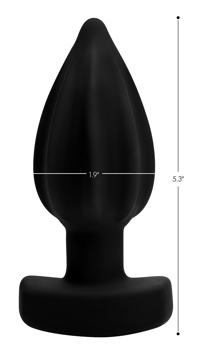 The Assterisk 10X Ribbed Silicone Remote Control Vibrating Butt Plug butt-plugs from Ass Thumpers