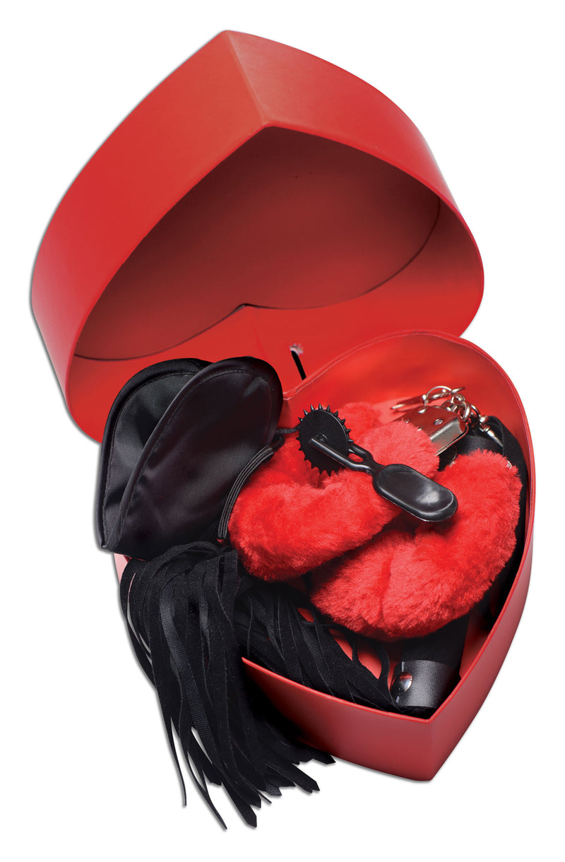 Passion Fetish Kit with Heart Gift Box LeatherR from Frisky