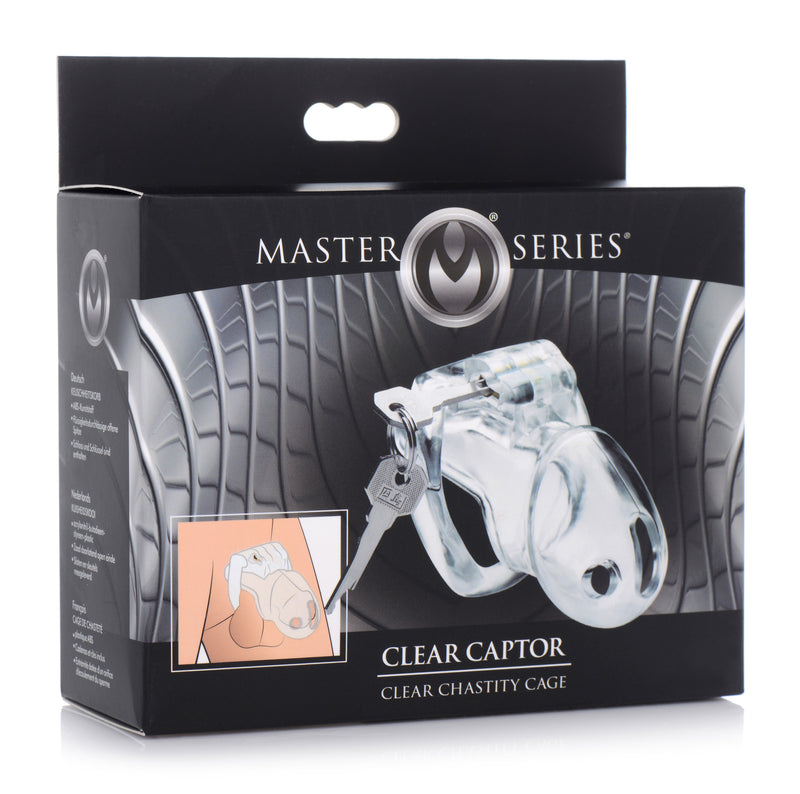 Clear Captor Chastity Cage - Small male-chastity from Master Series