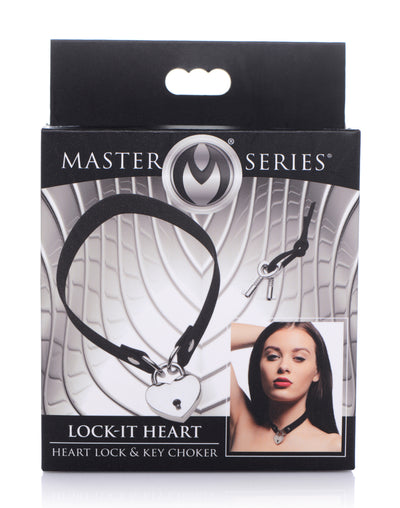 Lock-It Heart Choker FetishClothing from Master Series