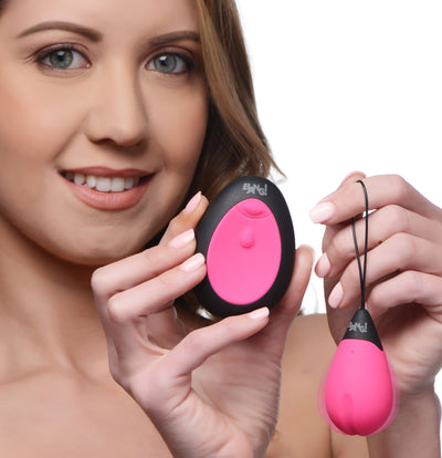 10X Silicone Vibrating Egg - Pink bullet-vibrators from Bang