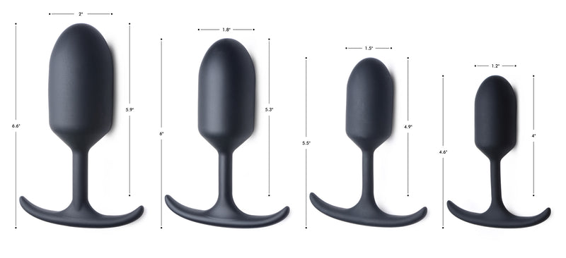 Premium Silicone Weighted Anal Plug - Small butt-plugs from Heavy Hitters