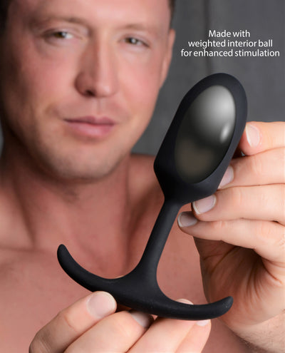 Premium Silicone Weighted Anal Plug - Medium butt-plugs from Heavy Hitters