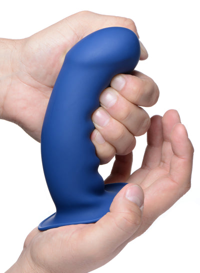 Squeezable Thick Phallic Dildo - Blue Dildos from Squeeze-It